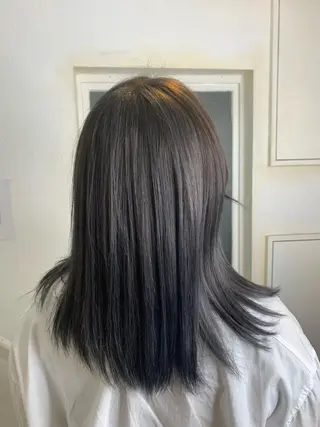 セミロング カラー ヘアアレンジ ネイル Sia中野新橋 『JUNYA』のヘアスタイル