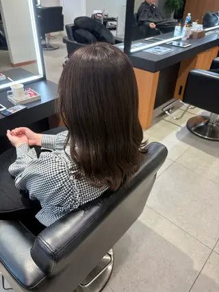 セミロング カラー ERII /伏見・栄 カットモデル募集中!のヘアスタイル
