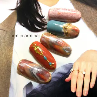 ネイル arm in arm ︎✿Yamamotoのマツエク・マツパデザイン