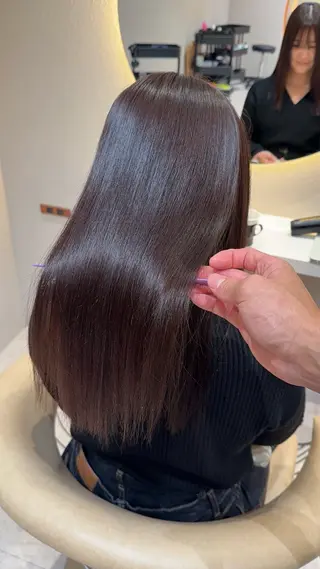 ロング カラー レイヤー❣️縮毛矯正 川村利幸のヘアスタイル