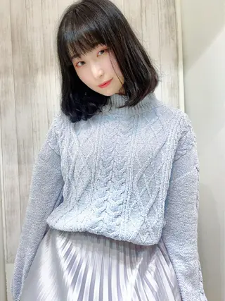 ミディアム 石沢 知康のヘアスタイル