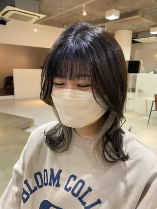 ミディアム I nagiのヘアスタイル