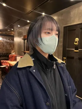 ミディアム カラー haco＋所属・圧倒的デザイン力 店長🎨RENAのヘアスタイル