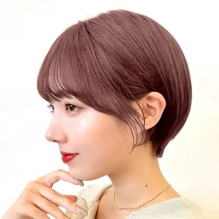 ショート カラー ヘアアレンジ 暖色/ショート/ボブ /hana🌸のヘアスタイル