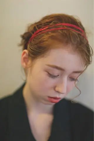 ミディアム パーマ ヘアアレンジ ボブ／レイヤー／艶 🦕risa  森下のヘアスタイル