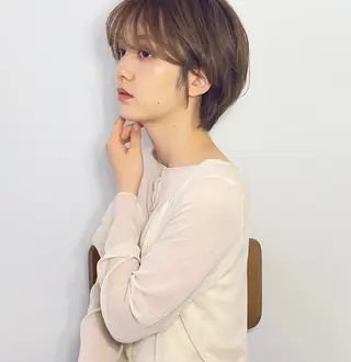 ショート パーマ お洒落パーマ/ 艶カラー/michiのヘアスタイル