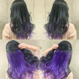 セミロング カラー ヘアアレンジ 髪質改善×ハイトーン 中田啄也のヘアスタイル