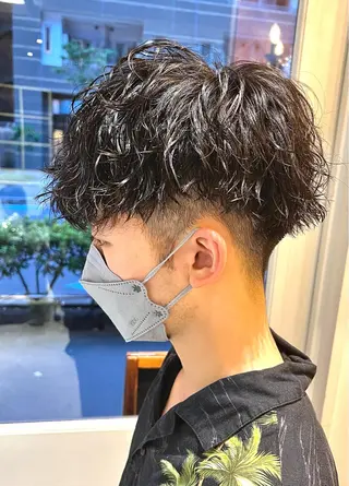 ショート パーマ メンズ 🦩パーマン🦩佐藤 航太のヘアスタイル