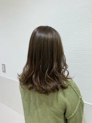 セミロング カラー ナチュラル艶カラー 🤎maoのヘアスタイル