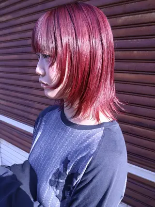 ミディアム レイヤー/ボブ/ 透明感カラー/ニワのヘアスタイル