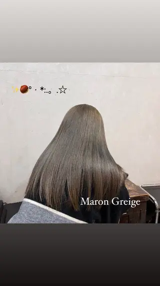 ロング 西 沙菜/トレンド カラー/透明感カラーのヘアスタイル