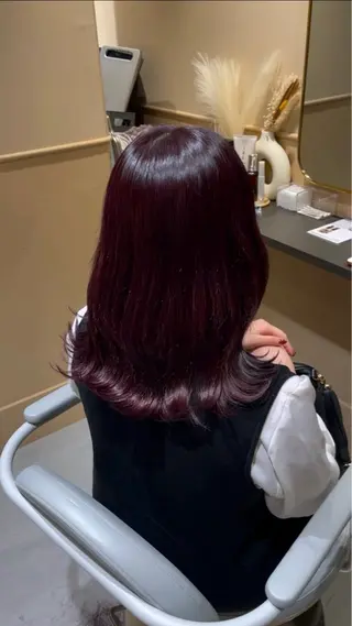 セミロング カラー 🫧tomoka 透明感カラー🫧のヘアスタイル