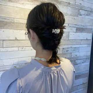 ミディアム ヘアアレンジ ボブカット/アレンジ /さきのヘアスタイル