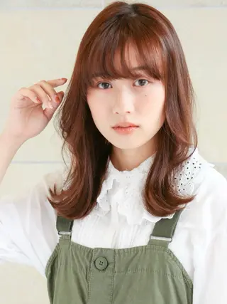 ミディアム カラー カット／メンズカット 藤田麻衣のヘアスタイル