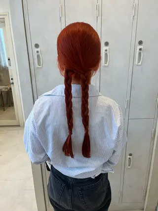 ロング カラー ヘアアレンジ ETERNAL所属・姫路/飾磨 reika 🌛のヘアスタイル