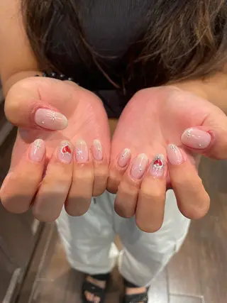 ネイル るか/透明感 カラー/アレンジのヘアスタイル