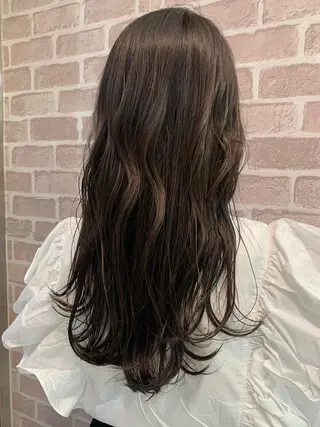 ロング カラー 暖色系カラー❤️櫻井 亜美のヘアスタイル