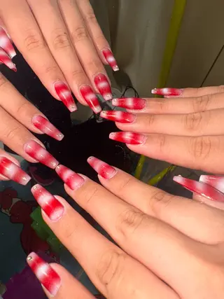 ネイル 33nail✴️栄 スミレ❇️Gel-xのネイルデザイン