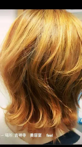 カラー ミディアム feel所属・Ogawa maiのヘアスタイル