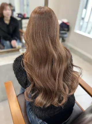 ロング カラー パーマ 森山 陽菜のヘアスタイル