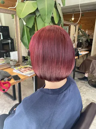 ショート カラー 艶カラー/ハイトーン Anjuのヘアスタイル