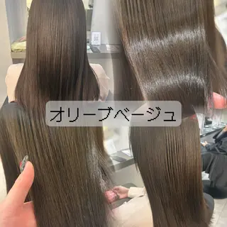 セミロング カラー 韓国透明感🇰🇷 SAKURAのヘアスタイル
