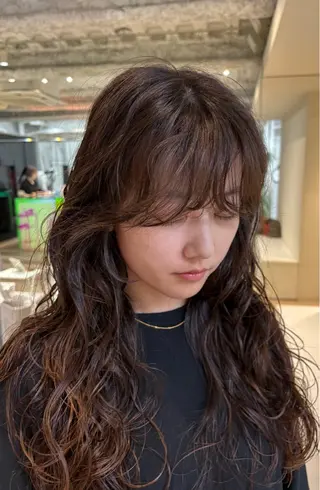 ロング パーマ ANY/須田 麻人/ハードパーマのヘアスタイル