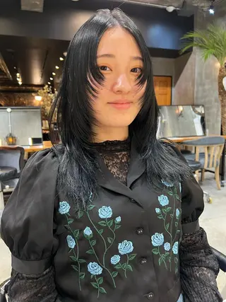 ロング カラー haco＋所属・圧倒的デザイン力 店長🎨RENAのヘアスタイル