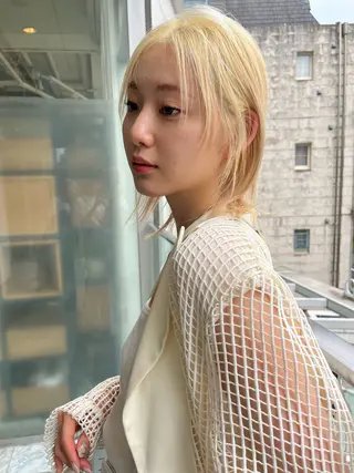 ショート 頭皮につけないカラー /白髪ぼかし/実加永のヘアスタイル