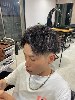 ショート カラー パーマ メンズ 🐉『メンズ美容師』 吉田龍星🐉のヘアスタイル