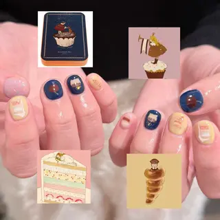 ネイル 🎀 Hiyubi._.nail 🫧所属・🎀フェイ フェイ🫧💗のネイルデザイン