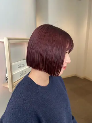 ショート SALOWIN川崎WEST店所属・🌷川崎/アレンジ/ 暖色ボブ/コトネ🌷のヘアスタイル