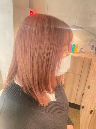 ミディアム カラー テシロギ セイナのヘアスタイル