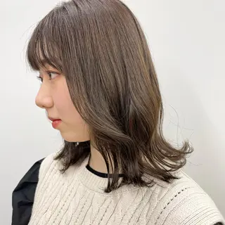 ミディアム カラー sica所属・スタイル撮影 モデル募集momoのヘアスタイル