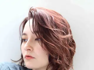 ショート 切りっぱなしボブ× 透明感カラー 原田のヘアスタイル