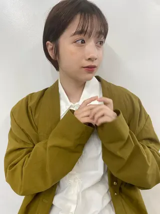 ショート カラー IVORY.所属・🟩白髪ぼかし/ボブ /ショートヘア/大司のヘアスタイル