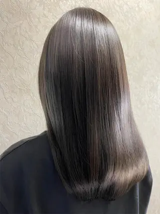 セミロング カラー 癒しの半個室サロン 🌿ROW町田のヘアスタイル