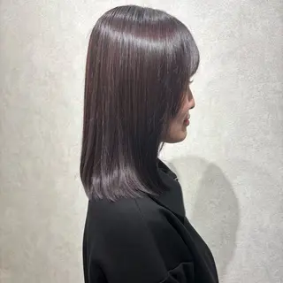 ミディアム カラー 髪質改善ストレート /暖色カラー🎀🪞のヘアスタイル