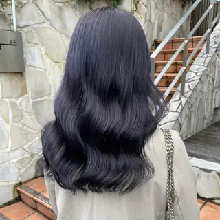 ロング カラー パーマ ヘアアレンジ メンズ キッズ ネイル マツエク・マツパ アイブロウ 歩くパワースポット 🦋KAHOのヘアスタイル