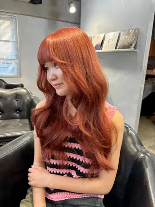 ロング カラー MIYU💋💖 〈XENA渋谷本店〉のヘアスタイル