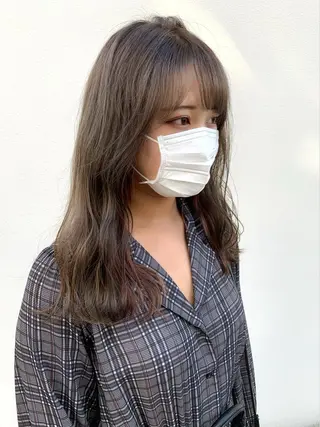 セミロング カラー ヘアアレンジ 〽️magico/ ウルフDaiki〽️のヘアスタイル