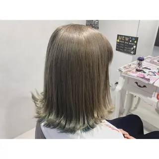 ミディアム カラー なかにし まゆみのヘアスタイル
