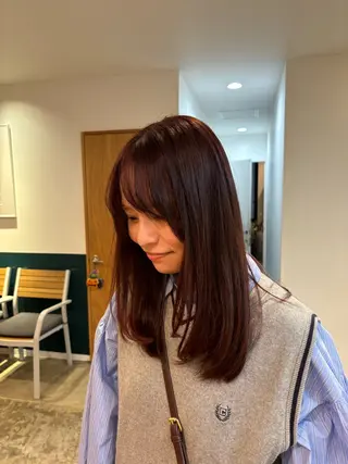 ミディアム 高山 鳳成のヘアスタイル