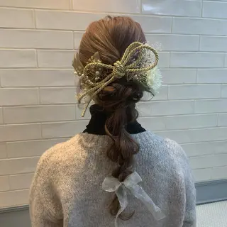 ロング ヘアアレンジ まろやかカラー🤎 みなとまほのヘアスタイル