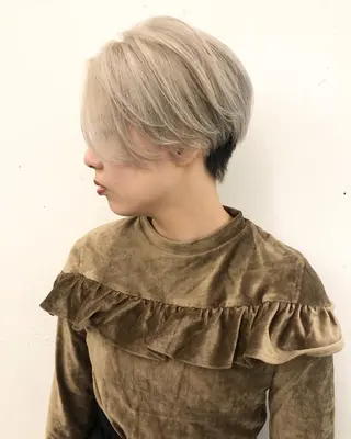 ショート カラーモデル募集 吉原佳穂💗のヘアスタイル
