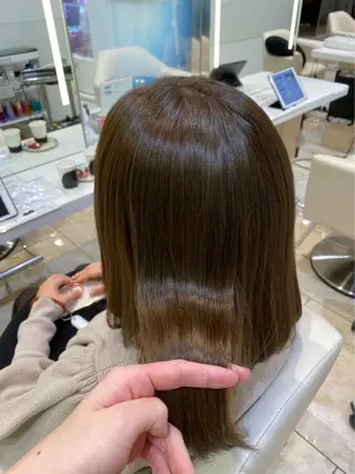 セミロング 波巻パーマ/毛流れ パーマ☘️りゅうせいのヘアスタイル