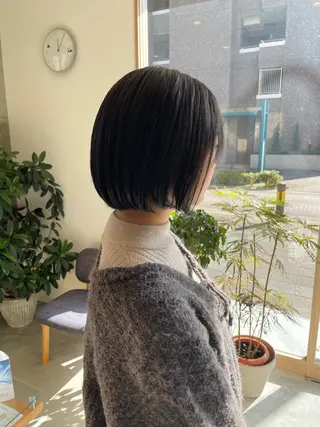 ショート nia所属・柔らかブラウン/栄/ tomitaのヘアスタイル