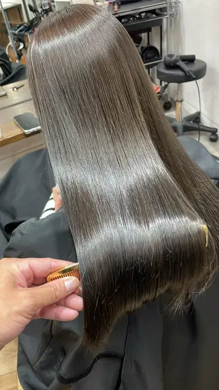 ミディアム カラー 髪質改善＆トリートメント　ALLENhair八尾店所属・ALLENhair 八尾店のヘアスタイル