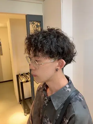 ショート パーマ メンズ メンズパーマ/心斎橋 /四ツ橋駅/しょうまのヘアスタイル