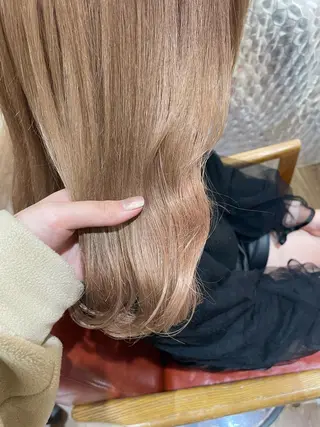 セミロング カラー newi梅田🫧韓国 ヘア🫧sakiのヘアスタイル